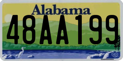 AL license plate 48AA199