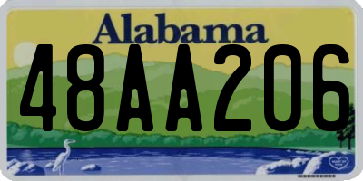 AL license plate 48AA206
