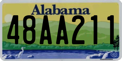 AL license plate 48AA211