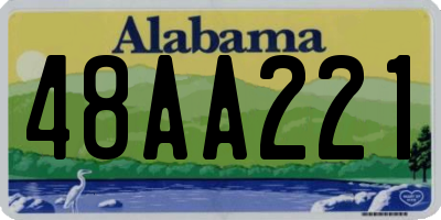 AL license plate 48AA221