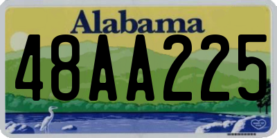 AL license plate 48AA225