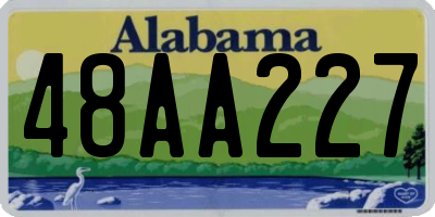 AL license plate 48AA227