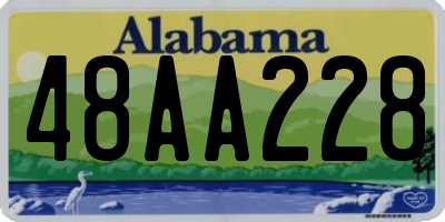 AL license plate 48AA228