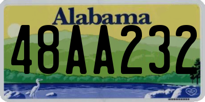 AL license plate 48AA232