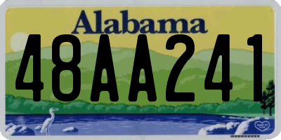 AL license plate 48AA241