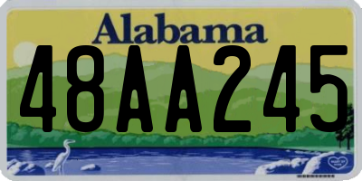 AL license plate 48AA245