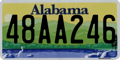 AL license plate 48AA246