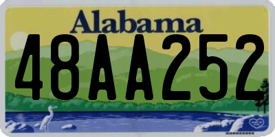 AL license plate 48AA252
