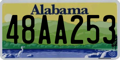 AL license plate 48AA253