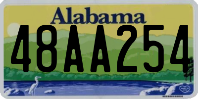 AL license plate 48AA254