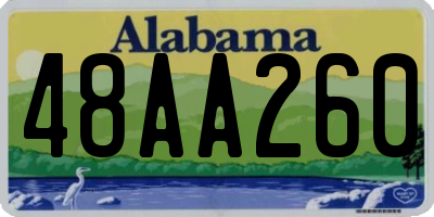 AL license plate 48AA260