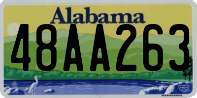 AL license plate 48AA263