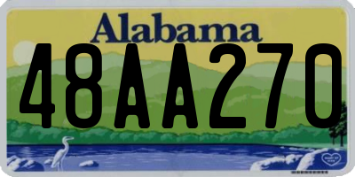 AL license plate 48AA270