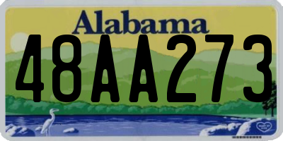 AL license plate 48AA273