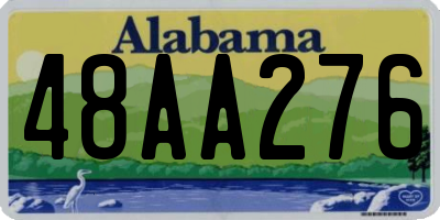 AL license plate 48AA276