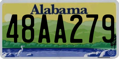 AL license plate 48AA279