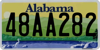 AL license plate 48AA282