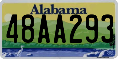 AL license plate 48AA293