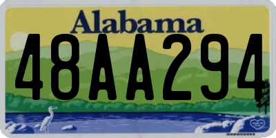 AL license plate 48AA294