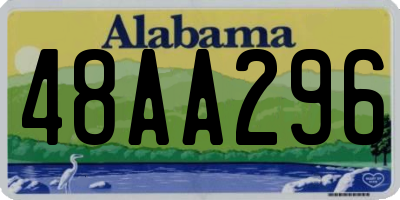 AL license plate 48AA296