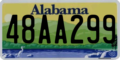 AL license plate 48AA299