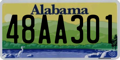 AL license plate 48AA301