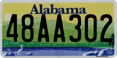 AL license plate 48AA302