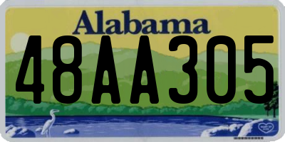 AL license plate 48AA305