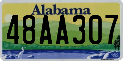 AL license plate 48AA307
