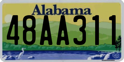 AL license plate 48AA311