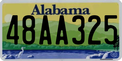 AL license plate 48AA325