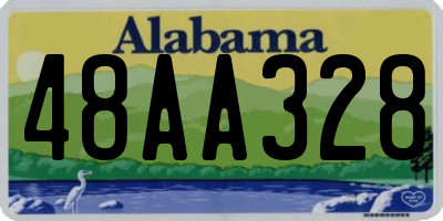 AL license plate 48AA328