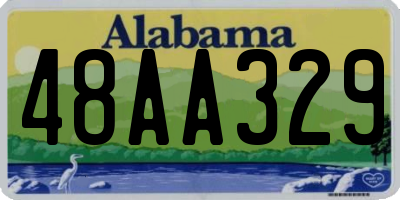 AL license plate 48AA329