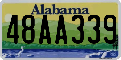AL license plate 48AA339