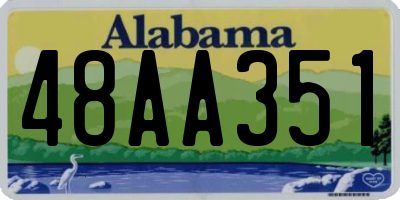 AL license plate 48AA351