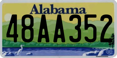 AL license plate 48AA352