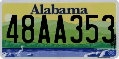 AL license plate 48AA353