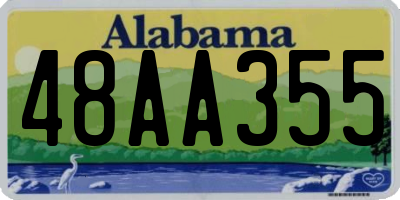 AL license plate 48AA355