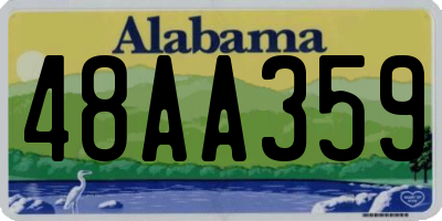 AL license plate 48AA359