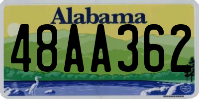 AL license plate 48AA362