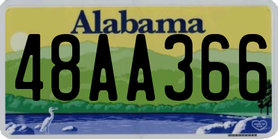 AL license plate 48AA366