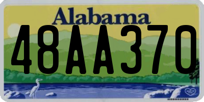 AL license plate 48AA370