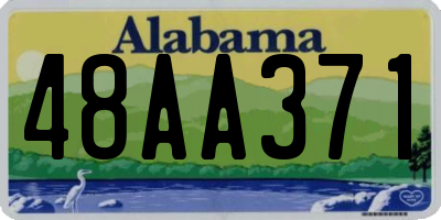 AL license plate 48AA371