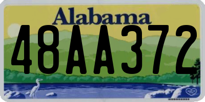AL license plate 48AA372