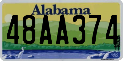 AL license plate 48AA374