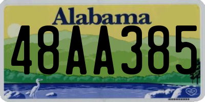 AL license plate 48AA385