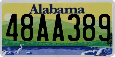 AL license plate 48AA389