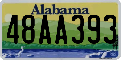 AL license plate 48AA393