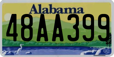 AL license plate 48AA399