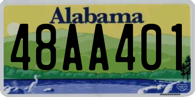 AL license plate 48AA401